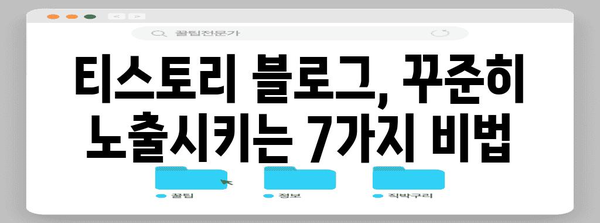 티스토리 블로그 노출, 7가지 전략