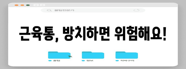 근육통 완화 법칙 | 고통 해결을 위한 효과적인 방법 탐구