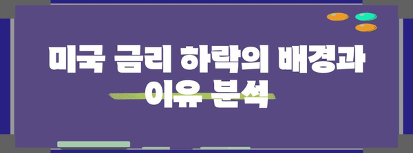 미국 금리 하락 전망 분석! 전문가들의 견해