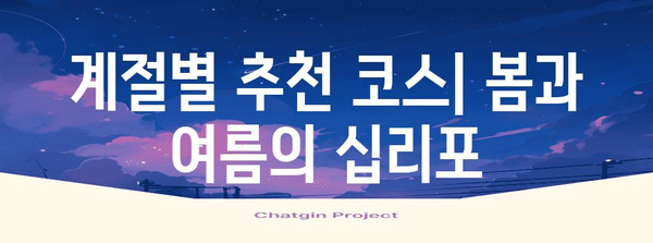 십리포 해수욕장 산책로 탐험 | 봄과 여름의 매력 즐기기