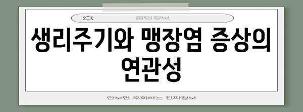 여성에게 흔한 맹장염 증상, 위치가 미치는 영향